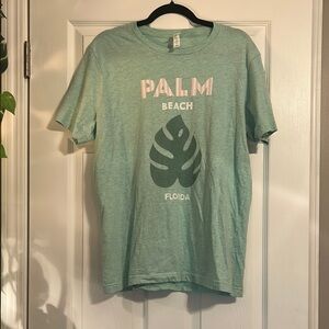 NWOT Bella Canvas Palm Beach Tee - Mint Green